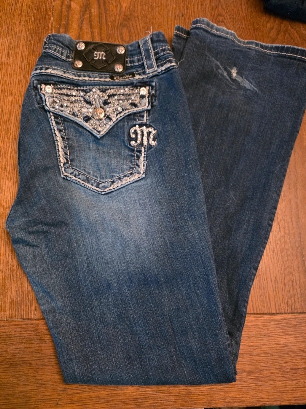 Y2k Style Miss Me Jeans. Easy Bootcut (9.5" Rise,  32" Inseam) See All Pictures.